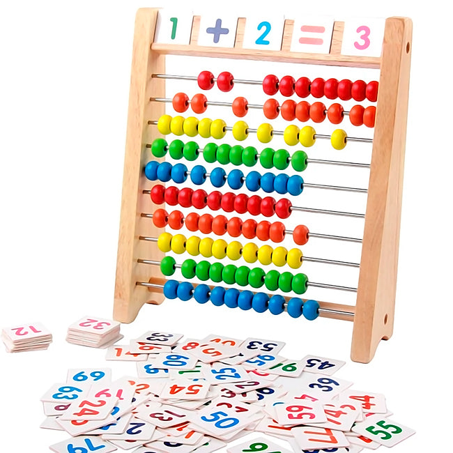 Abaco de Madera con Fichas Operacionales
