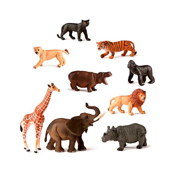 Animales de la Selva 9 Figuras