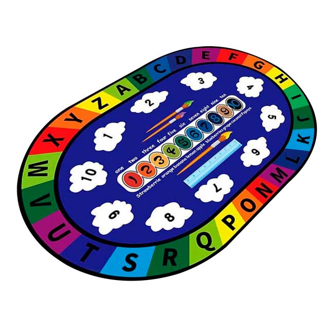 Alfombra Educativa Números y Letras 160 x 120 cm