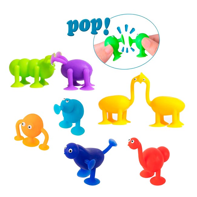 Animales Mounstritos Flexibles con Ventosas