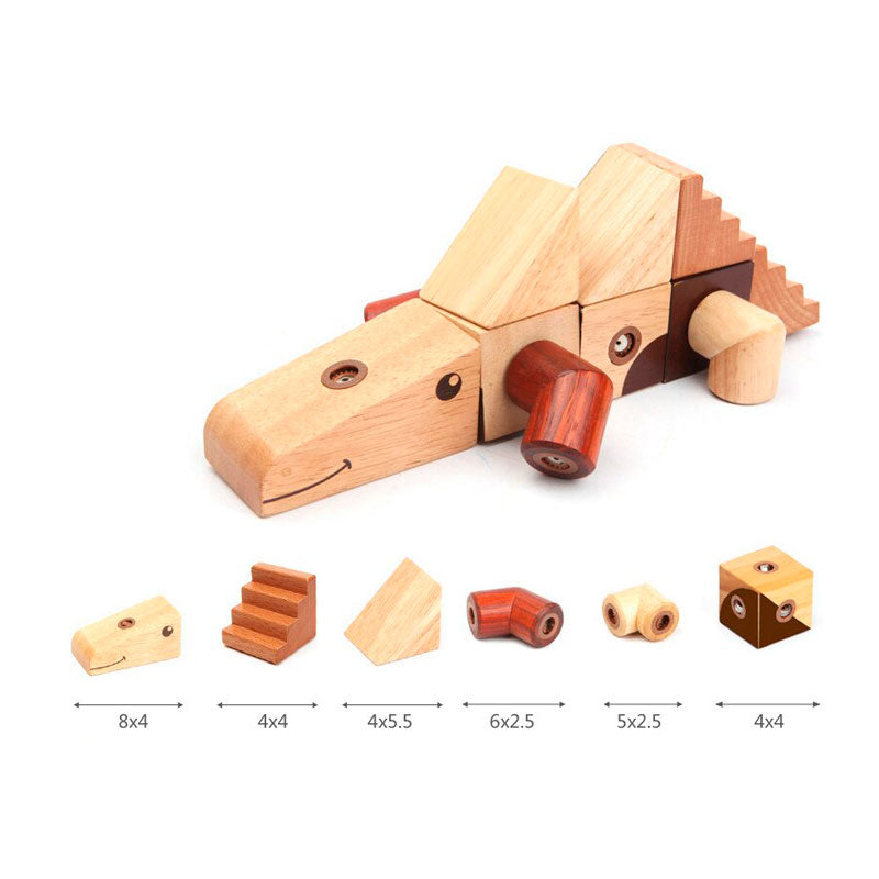 Bloques Magnéticos Madera