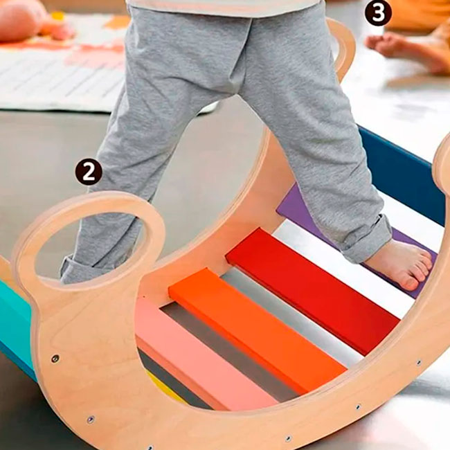 Balancin de Madera Pikler Doble Proposito