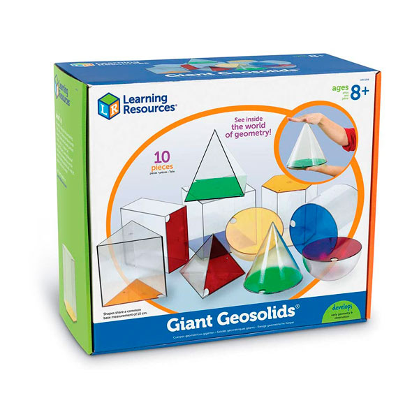 Cuerpos Geométricos Gigantes 3D 10 Piezas