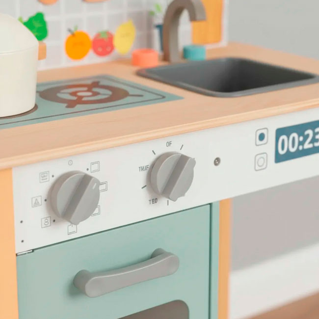 Cocina de Madera con Accesorios