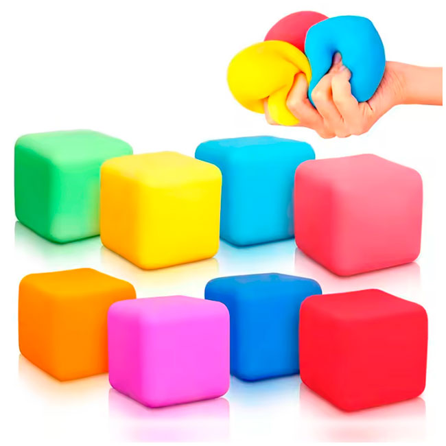 Cubos Sensoriales Squishy