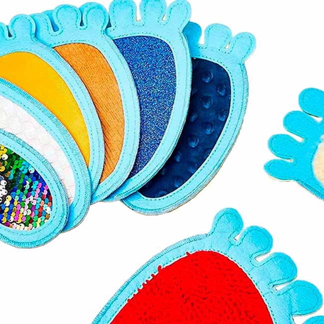 Huellas de Pie Sensoriales Set de 12 Piezas