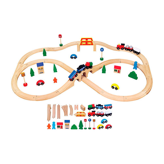 Juego Tren de la Ciudad madera