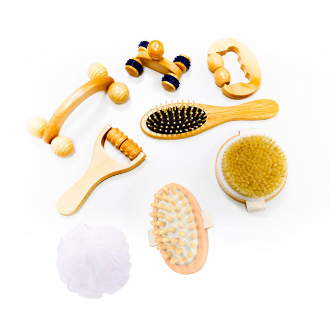 Juego de Masaje Sensorial de Madera