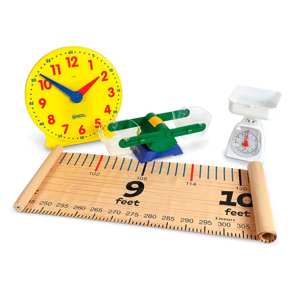 Kit Medidor de Longitud, Capacidad, Masa y Tiempo