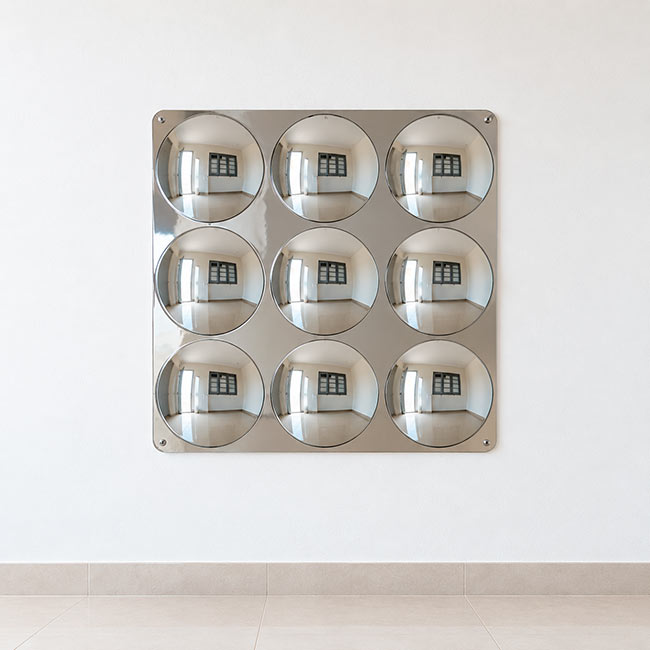 Panel de espejos convexos
