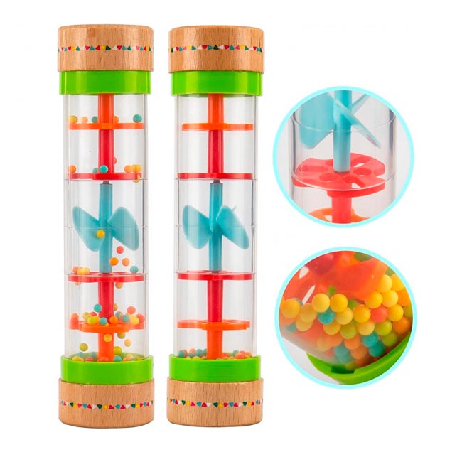 Set Tubos Sensoriales Sonidos Lluvia