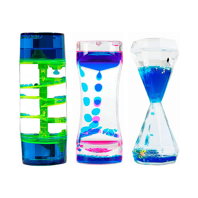 Set de 3 Relojes Liquidos Sensoriales