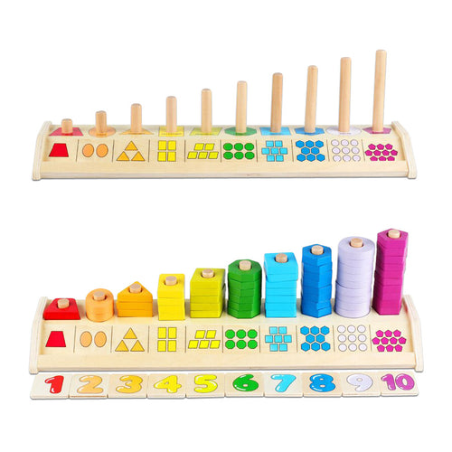 Abaco con Números y Encaje