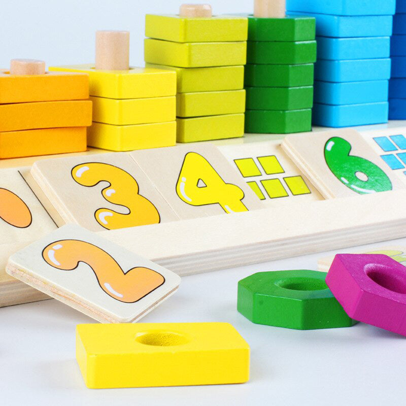 Abaco con Números y Encaje