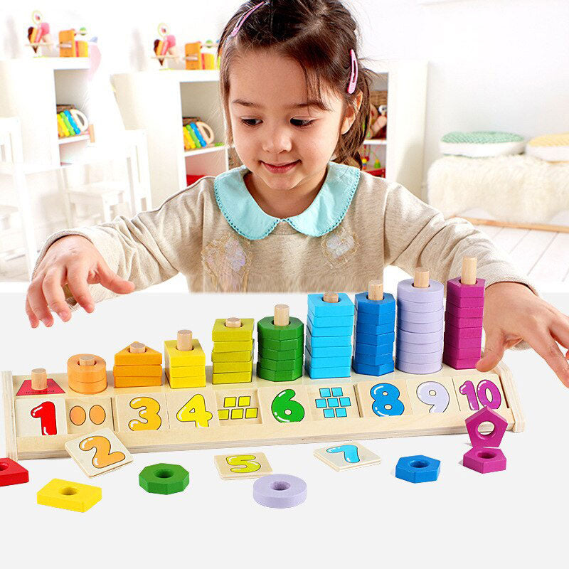 Abaco con Números y Encaje