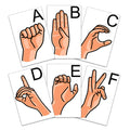 Flash Card Alfabeto Lengua de Señas