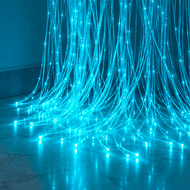 Cortina de luz de fibra óptica 100 cm