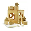Cubo de Encaje de Madera Natural