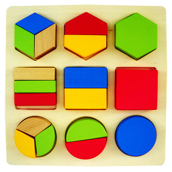 Encaje de Figuras Geometricas Fracciones