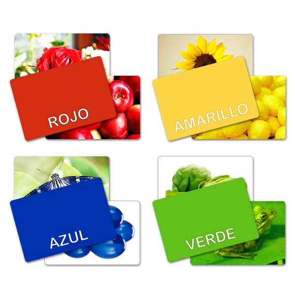 Flash Card Asociación Colores