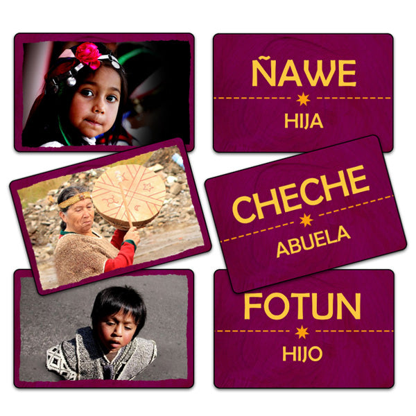 Flash Card Familia Lengua Huilliche