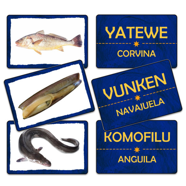Flash Card Fauna Marina Lengua Huilliche