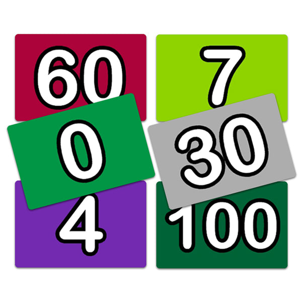 Flash Card Numeros 0-10 y Decenas Hasta el 100