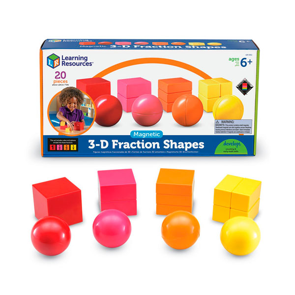 Set de Fracciones 3D Magnéticas