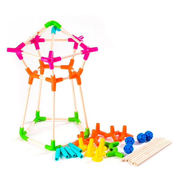 Juego de Construcción con Vértices 76 Piezas