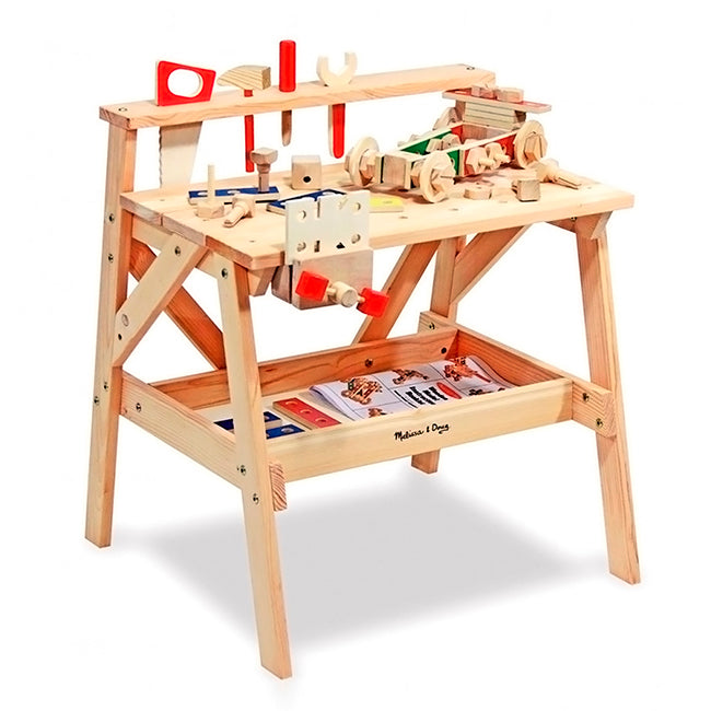 Mesa de Herramientas con Accesorios de Madera