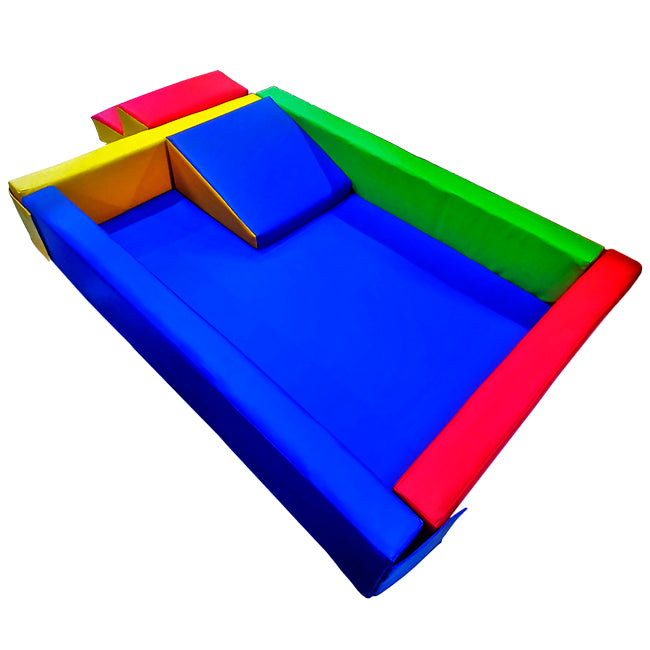 Piscina Rectangular con Escalera y Rampa