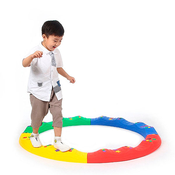 Pista de Equilibrio Curva y Recta 20 Piezas