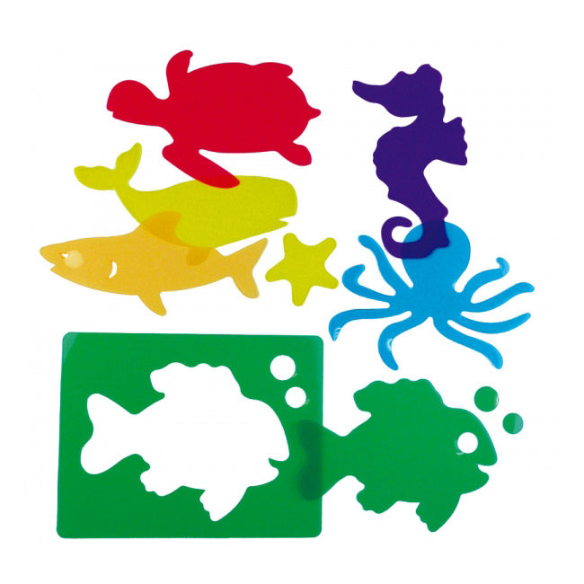 Plantilla de Animales en el Mar – Traslucidas