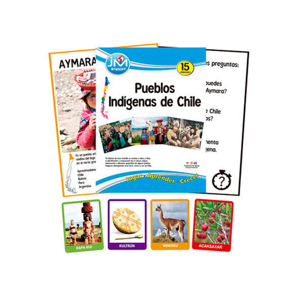 Rotafolio y Memorice Pueblos Originarios de Chile