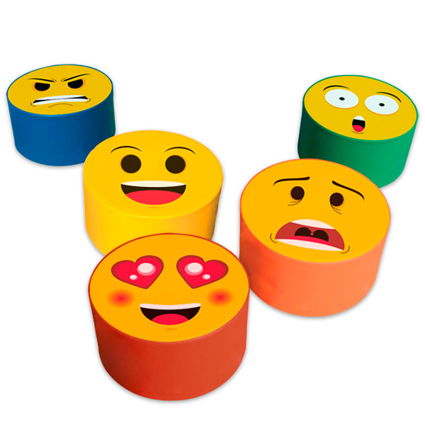 Set Puff en forma de Emoticones
