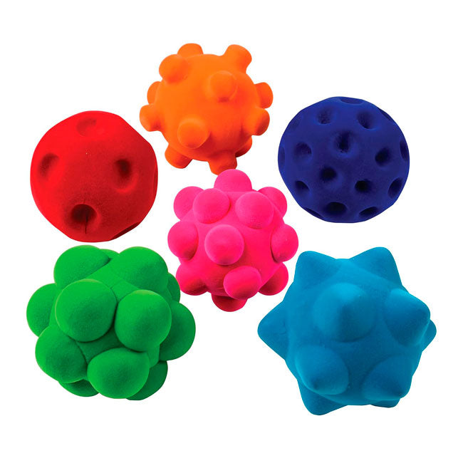 Set 6 Pelotas Soft Texturas medianas