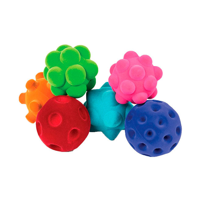Set 6 Pelotas Soft Texturas medianas