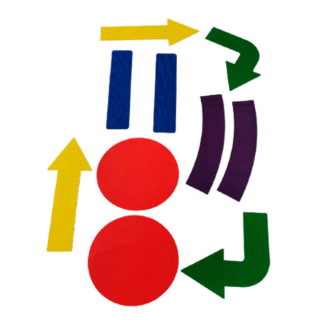 Set de Flechas, Rectas, Curvas y Círculos de Piso