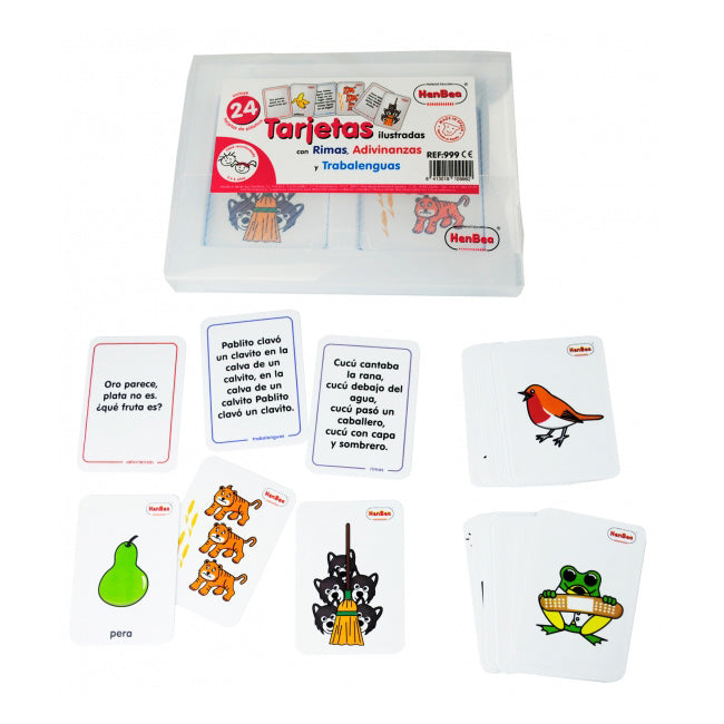 Tarjetas de Adivinanzas, Rimas y Trabalenguas