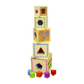 Torre Apilable Encaje Figuras Geométricas