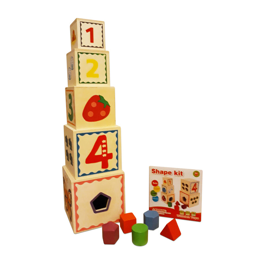 Torre Apilable Encaje Figuras Geométricas